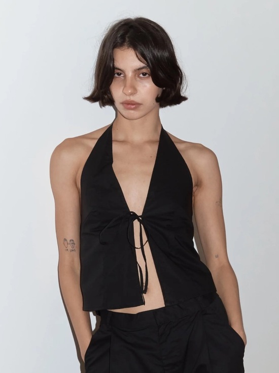 Deiji Studios Tops - NWOT Deiji Studios Open halter top (black)